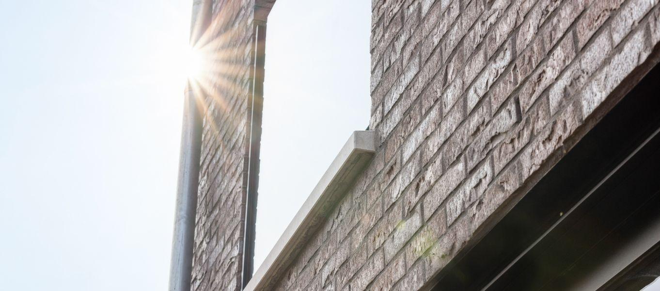Detail metselwerk woning Lint